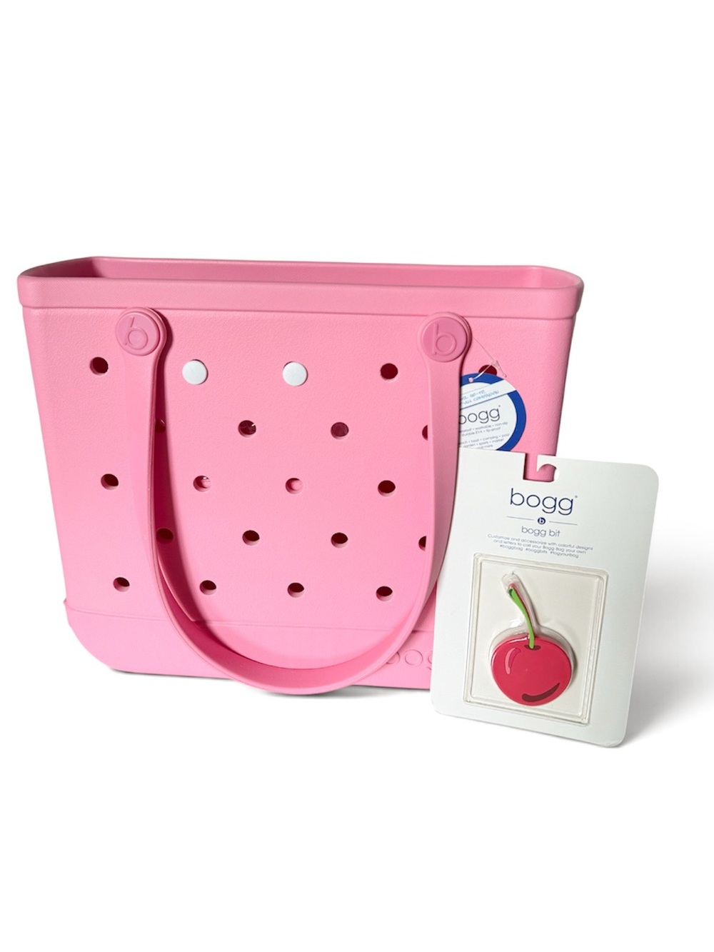 Baby Bogg Bag Medium 15" x 12.5" Waterproof Beach Tote NWT Bonus Cherry Bogg Bit